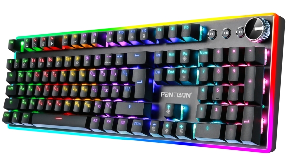 Игровая механическая клавиатура PANTEON T9 с двухзонной LED-подсветкой