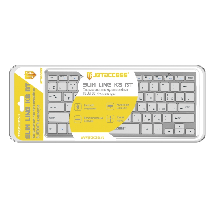 Ультракомпактная мультимедийная bluetooth-клавиатура SLIM LINE K8 BT4