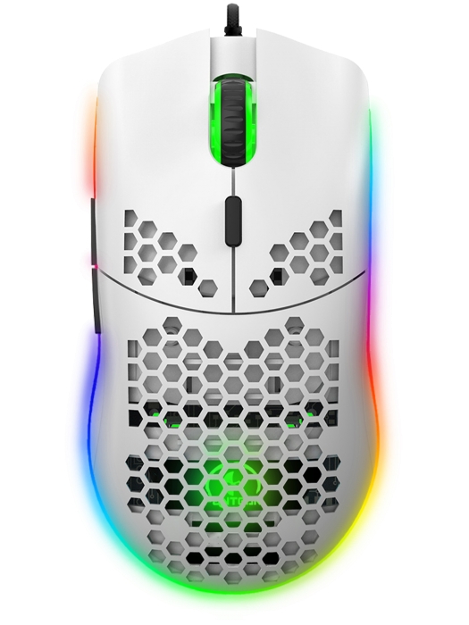 УЛЬТРАЛЕГКАЯ игровая программируемая мышь с подсветкой LED CHROMA LIGHT PANTEON PS100 PRO1