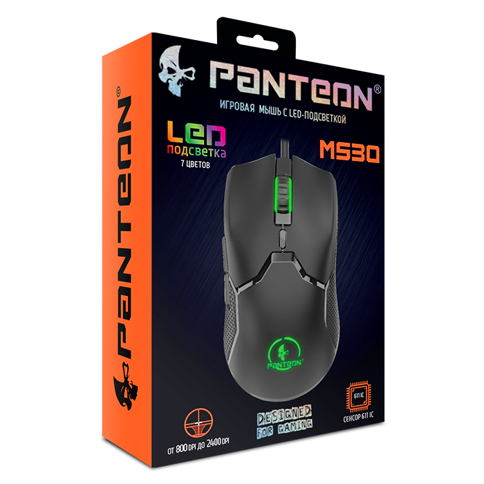 Игровая мышь с LED-подсветкой PANTEON MS302
