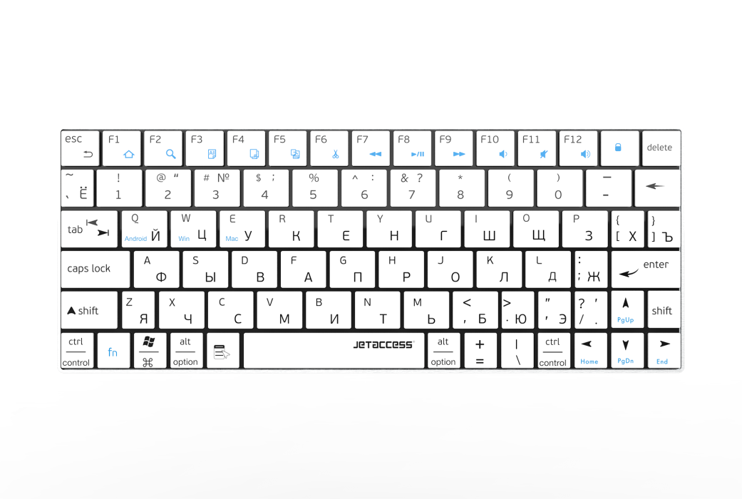 Ультракомпактная bluetooth-клавиатура с аккумулятором SLIM LINE K7 BT1