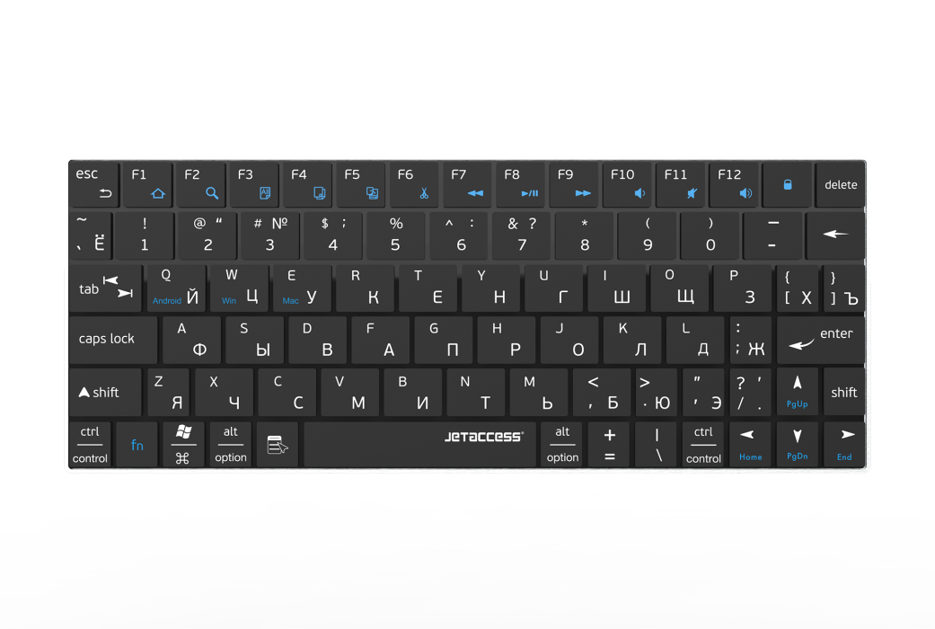 Ультракомпактная bluetooth-клавиатура с аккумулятором SLIM LINE K7 BT1