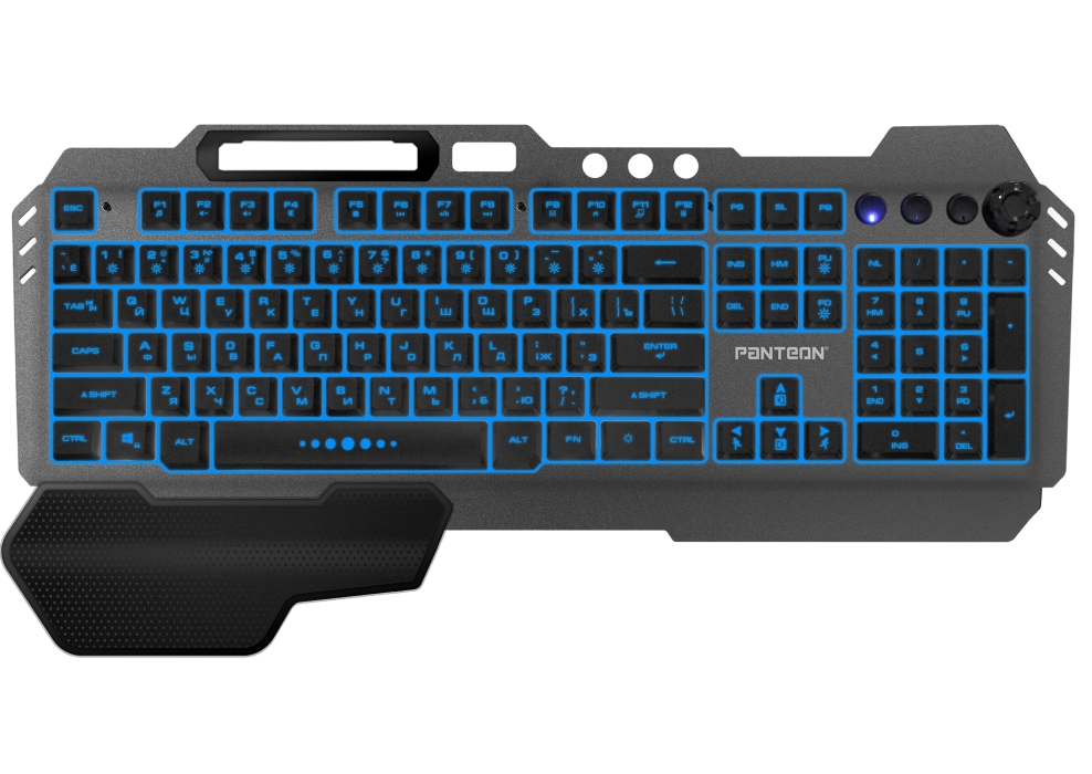 Мембранная игровая клавиатура с зонированной LED-подсветкой RGB LIGHT PANTEON M40112