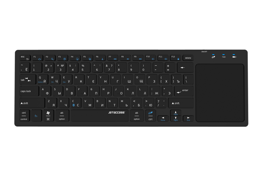 Ультратонкая  bluetooth-клавиатура с тачпадом SLIM LINE K6 BT2