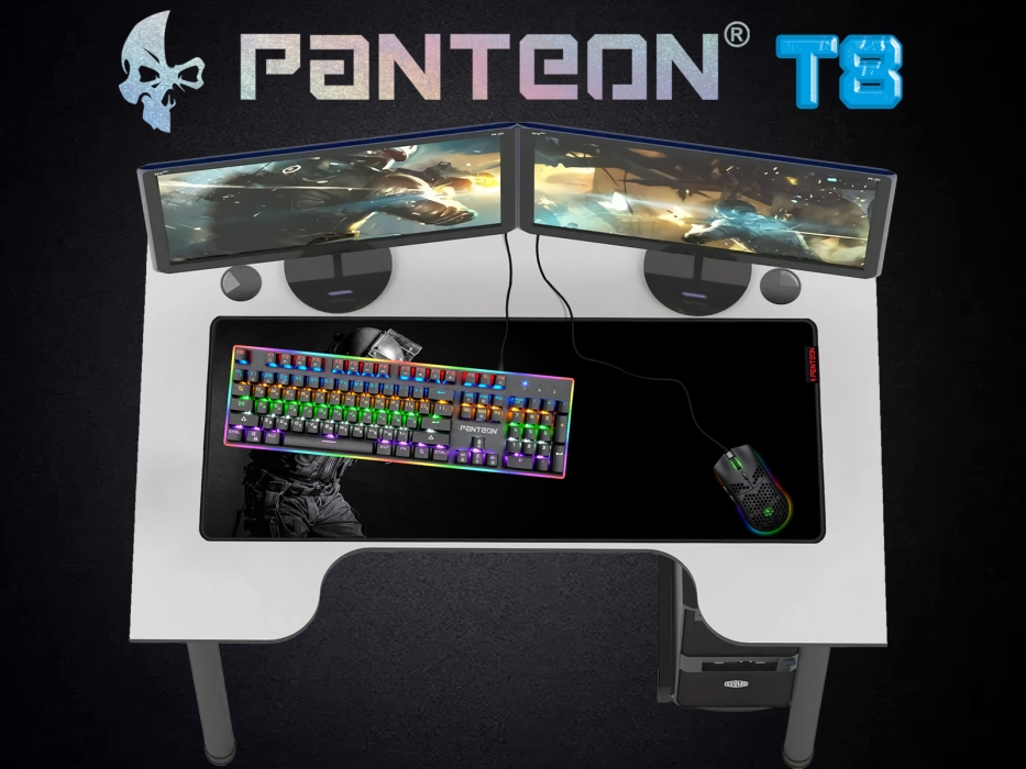 Механическая игровая клавиатура с двухзонной LED-подсветкой PANTEON T87