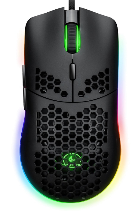 УЛЬТРАЛЕГКАЯ игровая программируемая мышь с подсветкой LED CHROMA LIGHT PANTEON PS1000