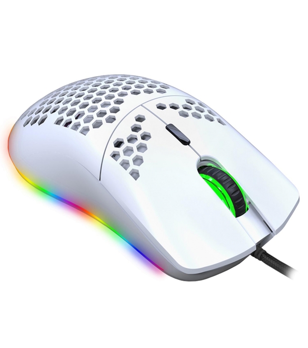 УЛЬТРАЛЕГКАЯ игровая программируемая мышь с подсветкой LED CHROMA LIGHT PANTEON PS100 PRO1