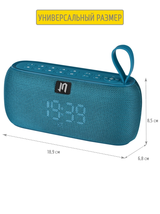 Портативная Bluetooth колонка PBS-90 со встроенными часами и будильником5