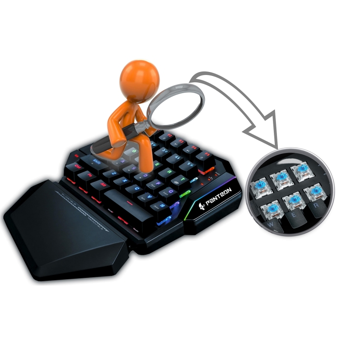 Игровая программируемая механическая клавиатура с RGB-подсветкой PANTEON Т74