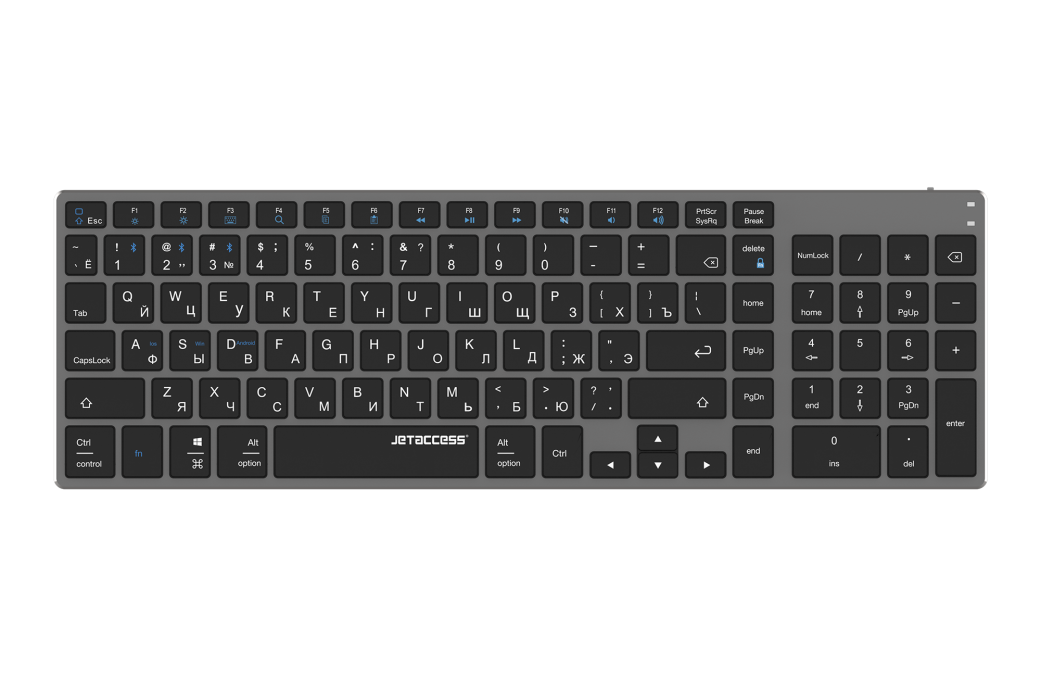 Ультратонкая bluetooth-клавиатура с аккумулятором SLIM LINE K1 BT2
