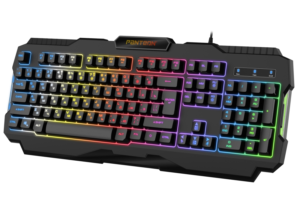 Мембранная игровая клавиатура с зонированной LED-подсветкой RGB LIGHT PANTEON M3501