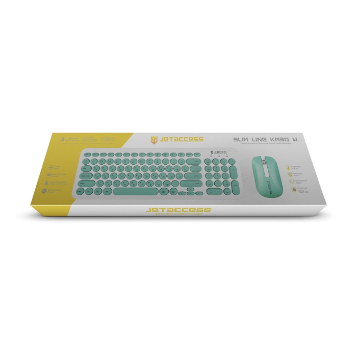Универсальный беспроводной набор клавиатура + мышь SLIM LINE KM30 W2
