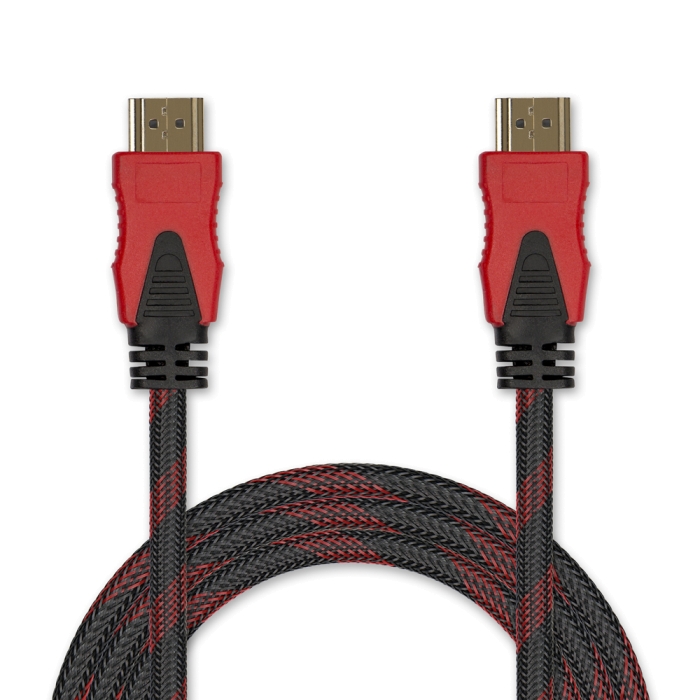 Цифровой кабель HDMI-HDMI в оплетке JA-HD90