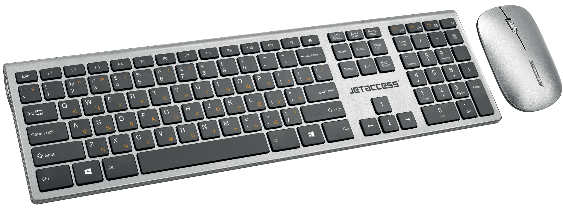 Универсальный беспроводной набор клавиатура + мышь SLIM LINE KM41 W0