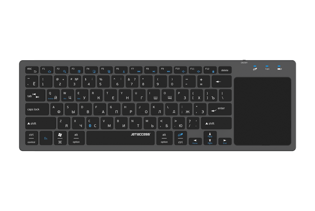Ультратонкая  bluetooth-клавиатура с тачпадом SLIM LINE K6 BT1