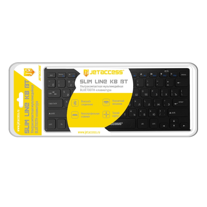 Ультракомпактная мультимедийная bluetooth-клавиатура SLIM LINE K8 BT5