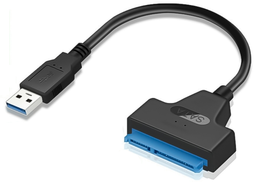 Переходник для подключения 2,5" SATA SSD или HDD к ПК или ноутбуку JA-HV090
